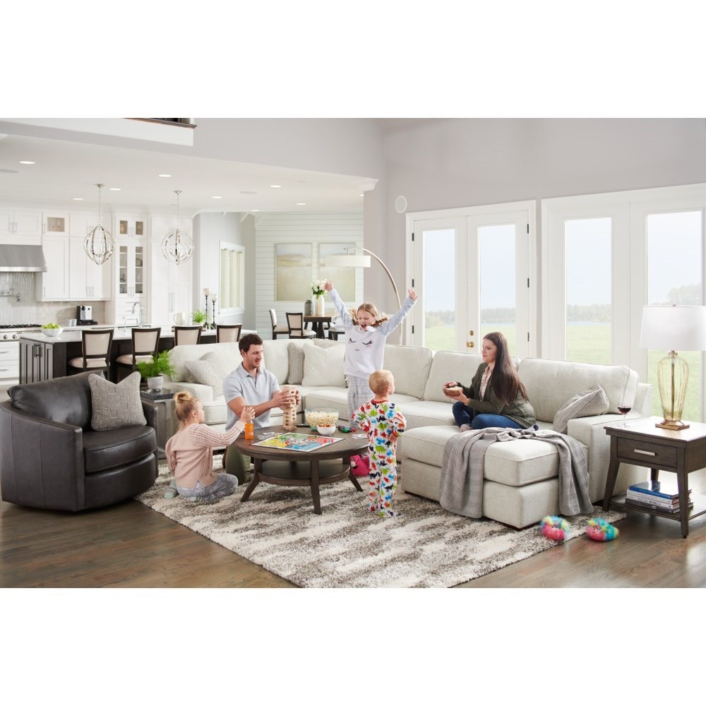 LaZBoy Paxton 4Seat Premier Sectional Sofa with Comfort Core